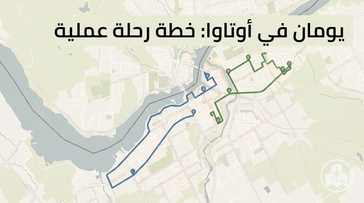 خطة رحلة لمدة يومين في أوتاوا مقسمة إلى مسارات سياحية يومية