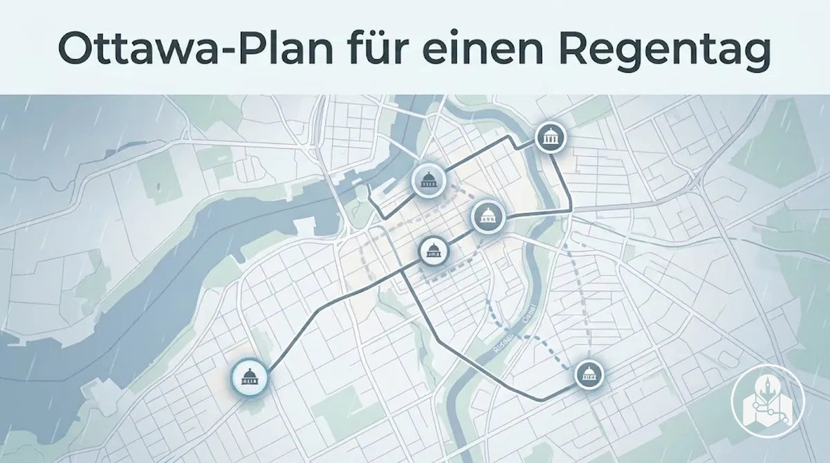 Ottawa-Plan für einen Regentag mit Indoor-Stopps und wetterbedingten Alternativen