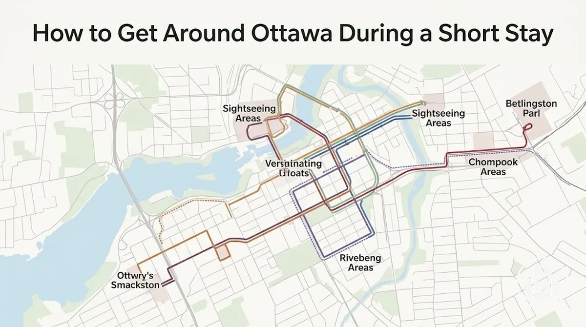 Ottawa transport options for moving between sightseeing areas during a short stay