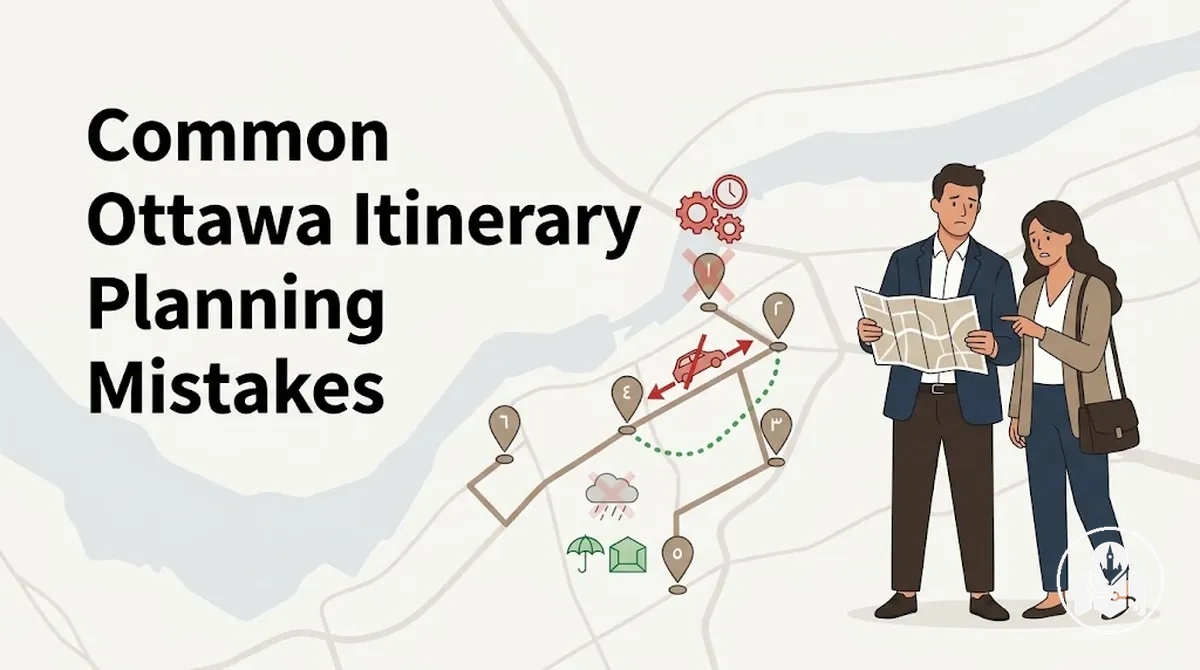 Ottawa itinerary planning errors involving timing, distance and weather