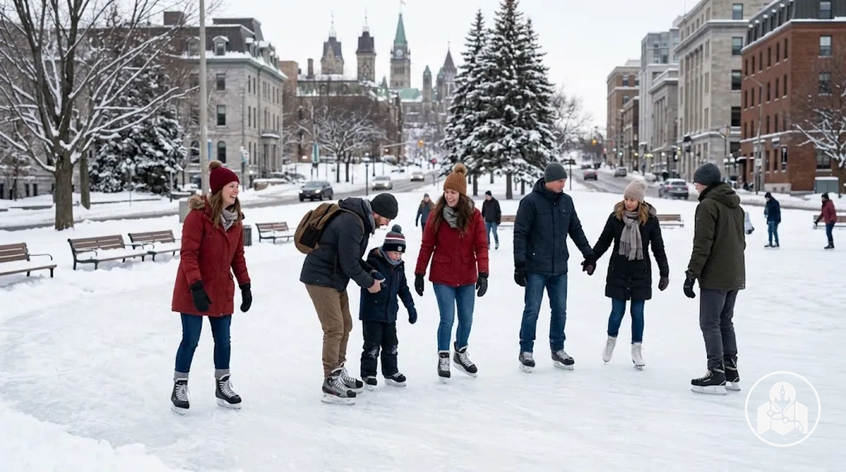 Weather-dependent outdoor activity in Ottawa during winter daylight