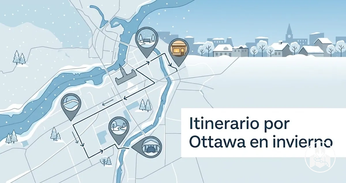 Itinerario de invierno por Ottawa con paradas turísticas de temporada y condiciones de la estancia