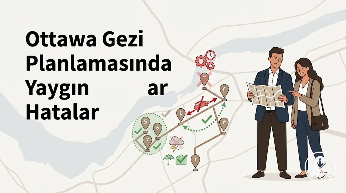 Ottawa gezi planlamasında zamanlama, mesafe ve hava koşullarıyla ilgili hatalar