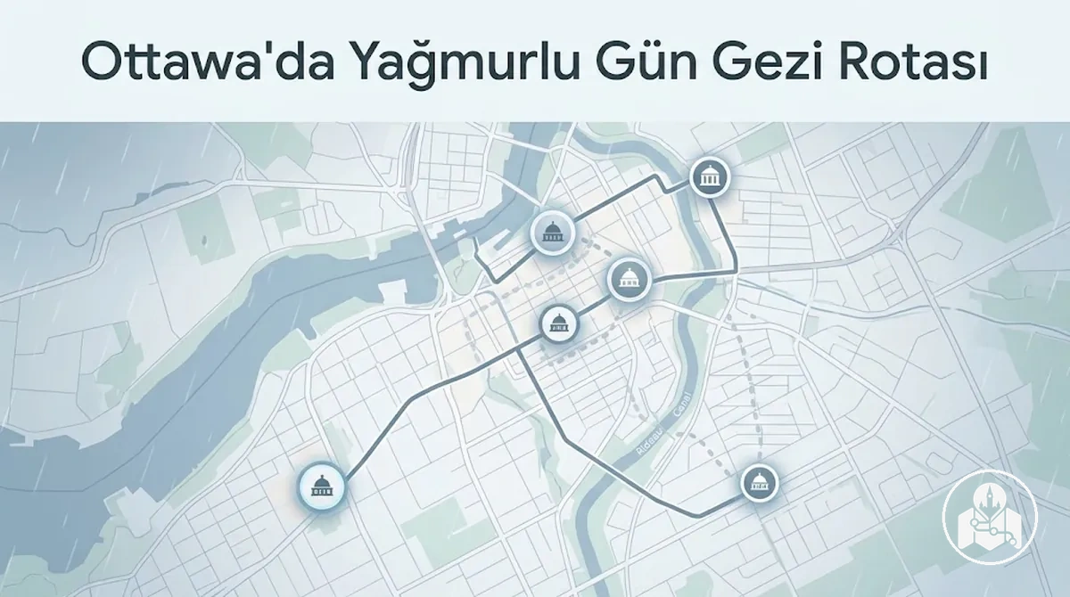 Kapalı mekân durakları ve hava durumuna uygun alternatiflerle Ottawa'da yağmurlu gün rotası